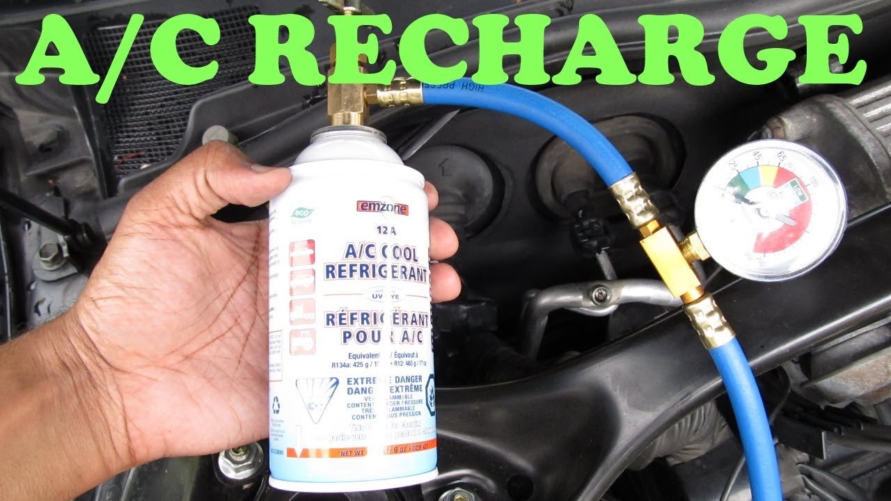 How To Charge A Ac Compressor How to Recharge an A/C System - YouTube