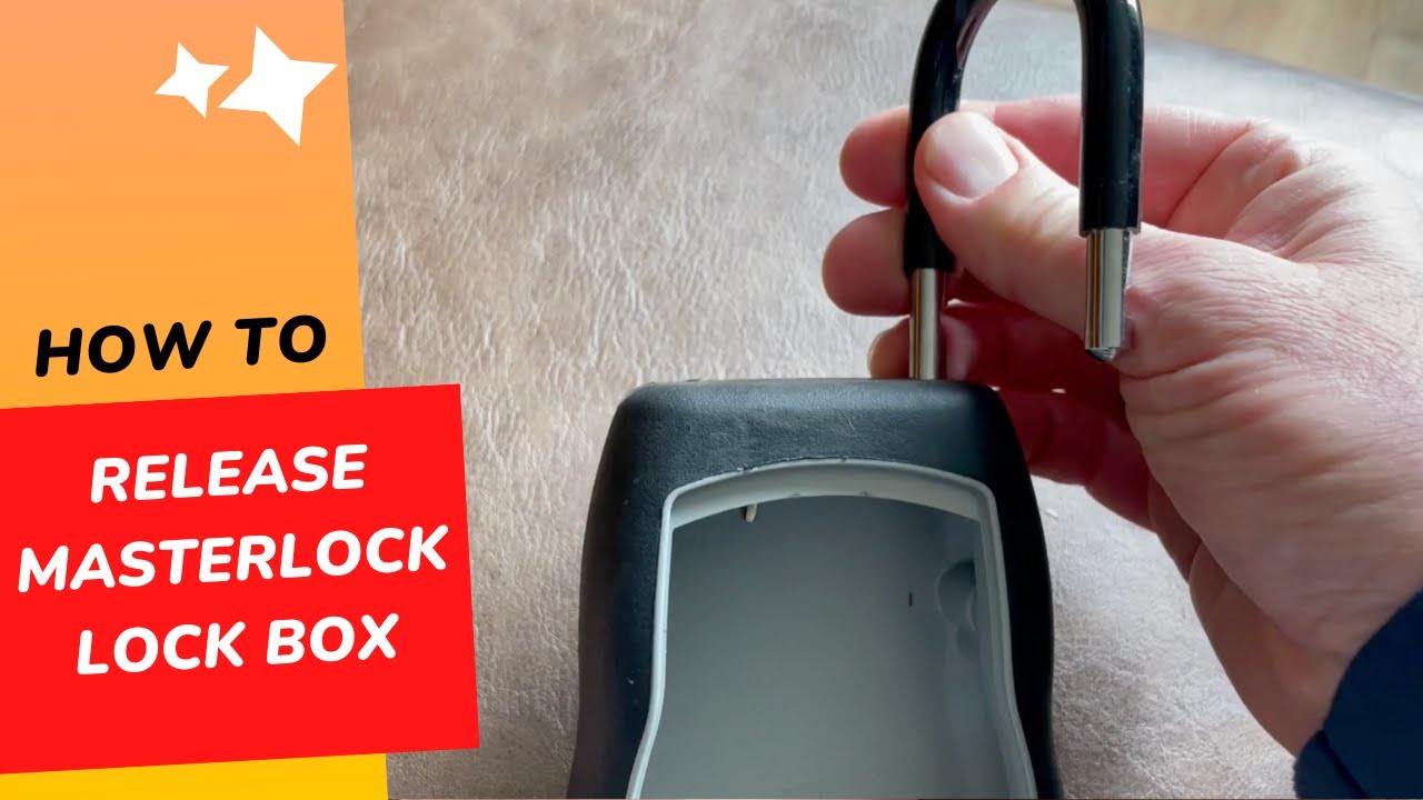 How To Remove Master Window Switch How to Release a Master Lock Lock Box - YouTube