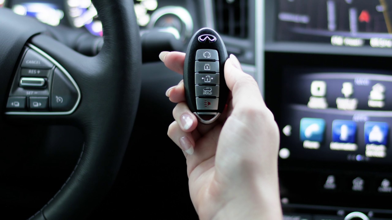 How To Start Infiniti With Mechanical Key How to Remote Start INFINITI Q50 & Keyfob Overview - YouTube