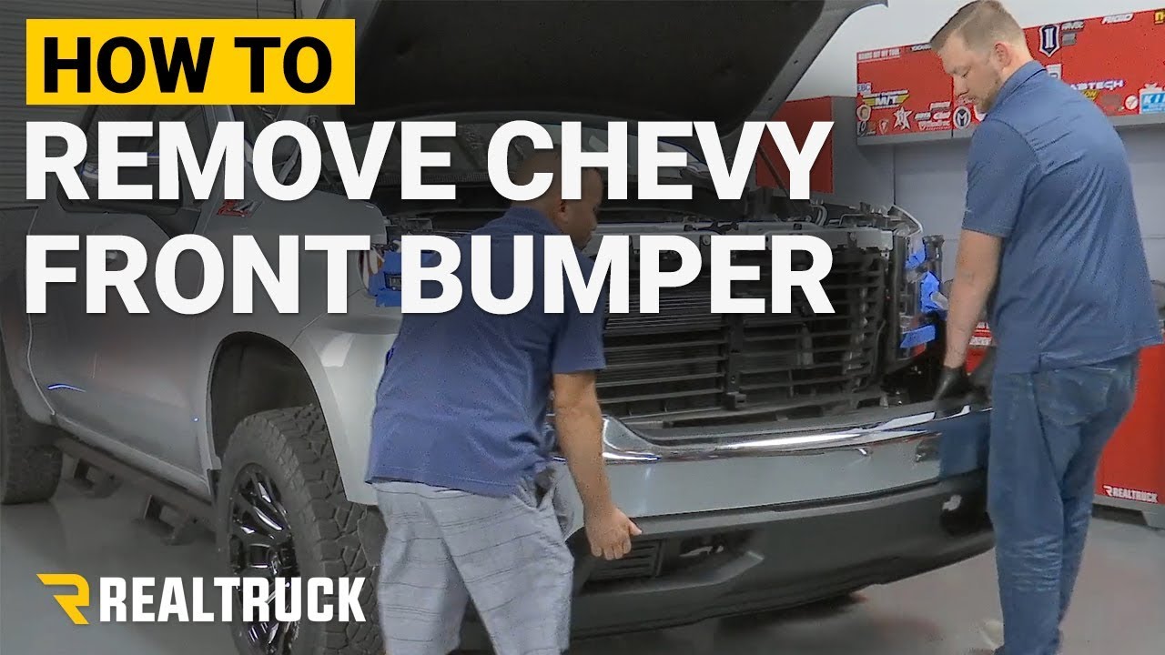 How To Take Off A Bumper How to Remove a Factory Front Bumper on a 2019 Chevy Silverado 1500