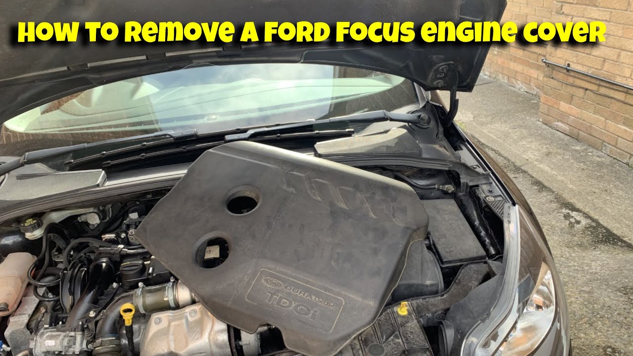 How To Remove Plastic Engine Cover How To Remove A Ford Focus Engine Cover - YouTube