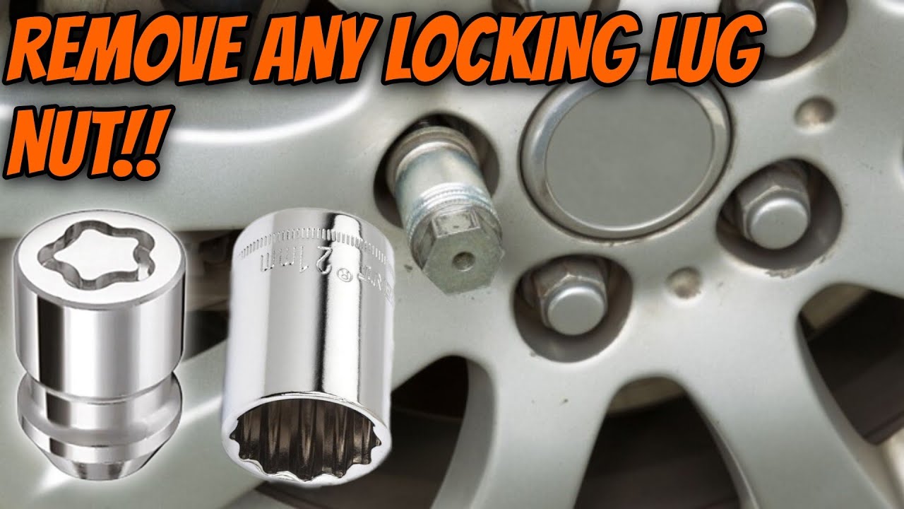 How To Remove A Wheel Lock Nut Without A Key How To Remove A Locking Lug Nut Without The Key!! - YouTube