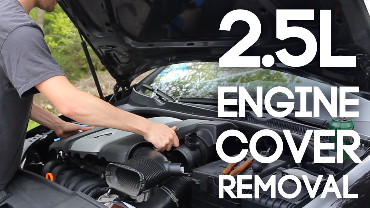 How To Remove Plastic Engine Cover How to Remove a Volkswagen Engine Cover (2.5L) - YouTube