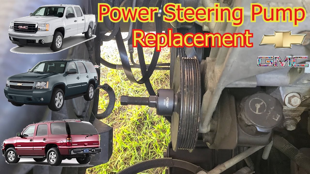 How To Remove The Power Steering Pump How To Remove and Install A Power Steering Pump + Pulley 6.2L 6.0L 5.3L
