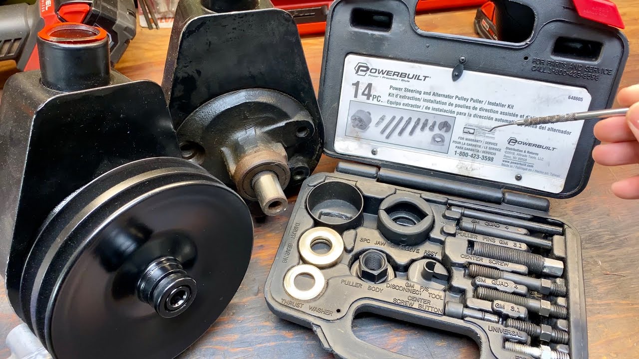 How To Remove The Power Steering Pulley How to remove and install a Power Steering Pump Pulley - YouTube