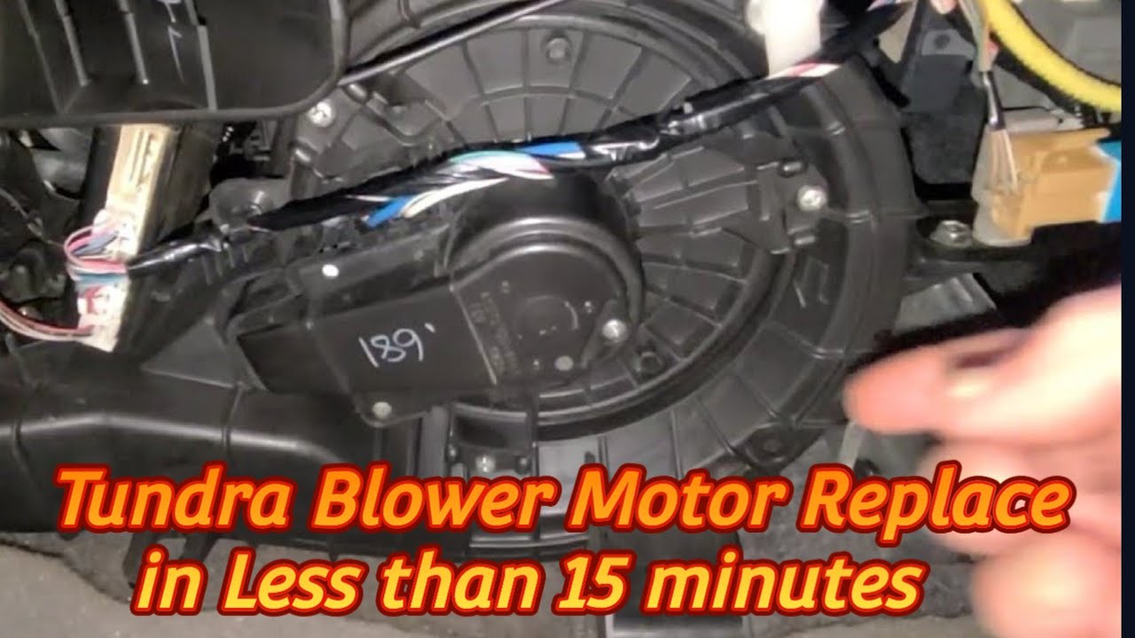 How To Take Out Blower Motor