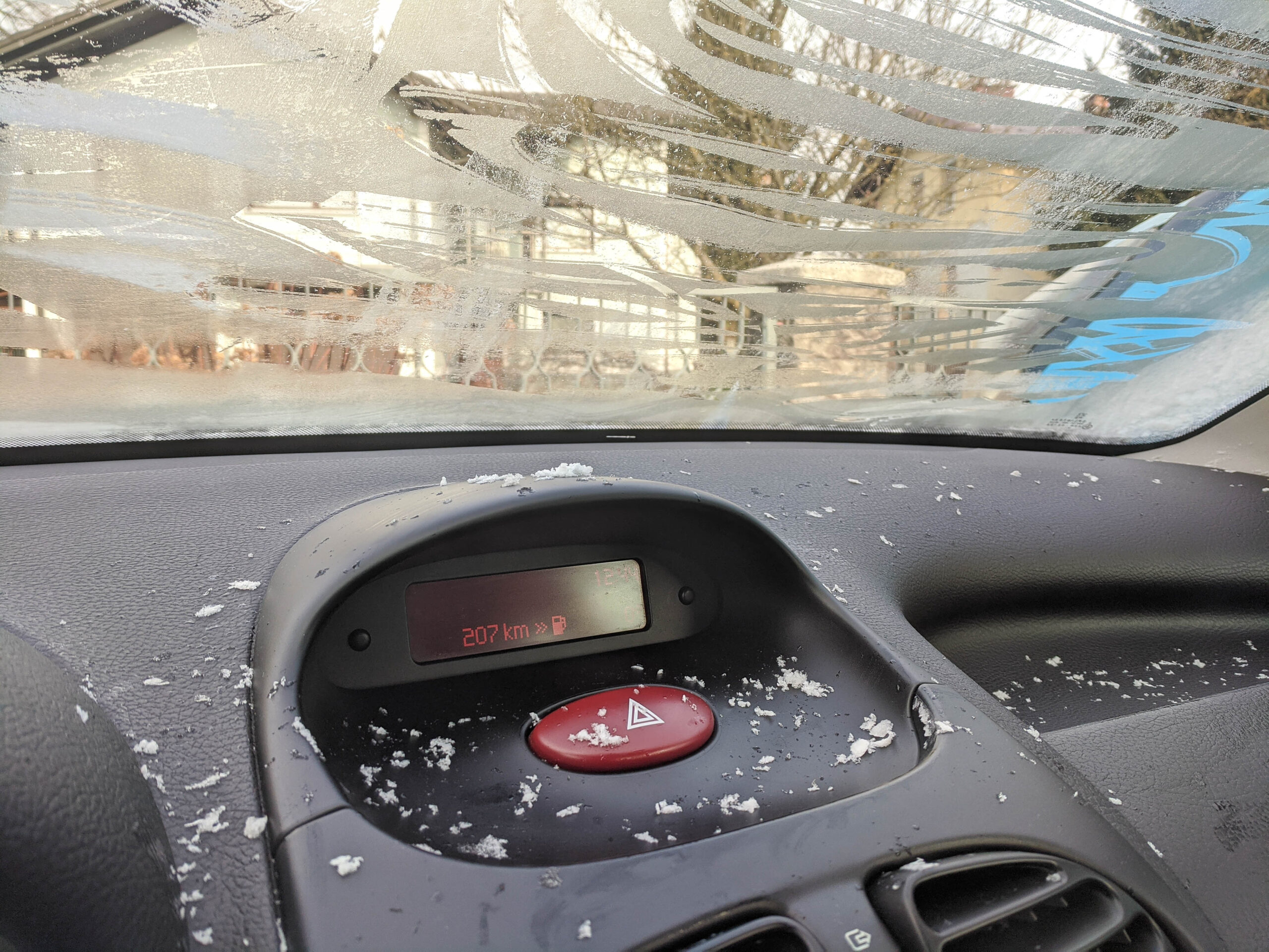 Frost On Inside Of Windshield