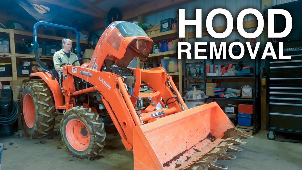How To Open The Hood Of A Nissan Altima How To Remove Hood - Kubota L3901, L3301, L2501 Tractor Bonnet - YouTube