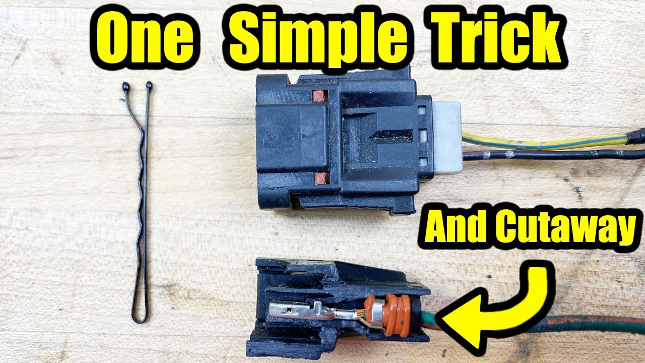 How To Remove Wire Harness Clip How to remove pins from a connector / Depinning Connector - YouTube