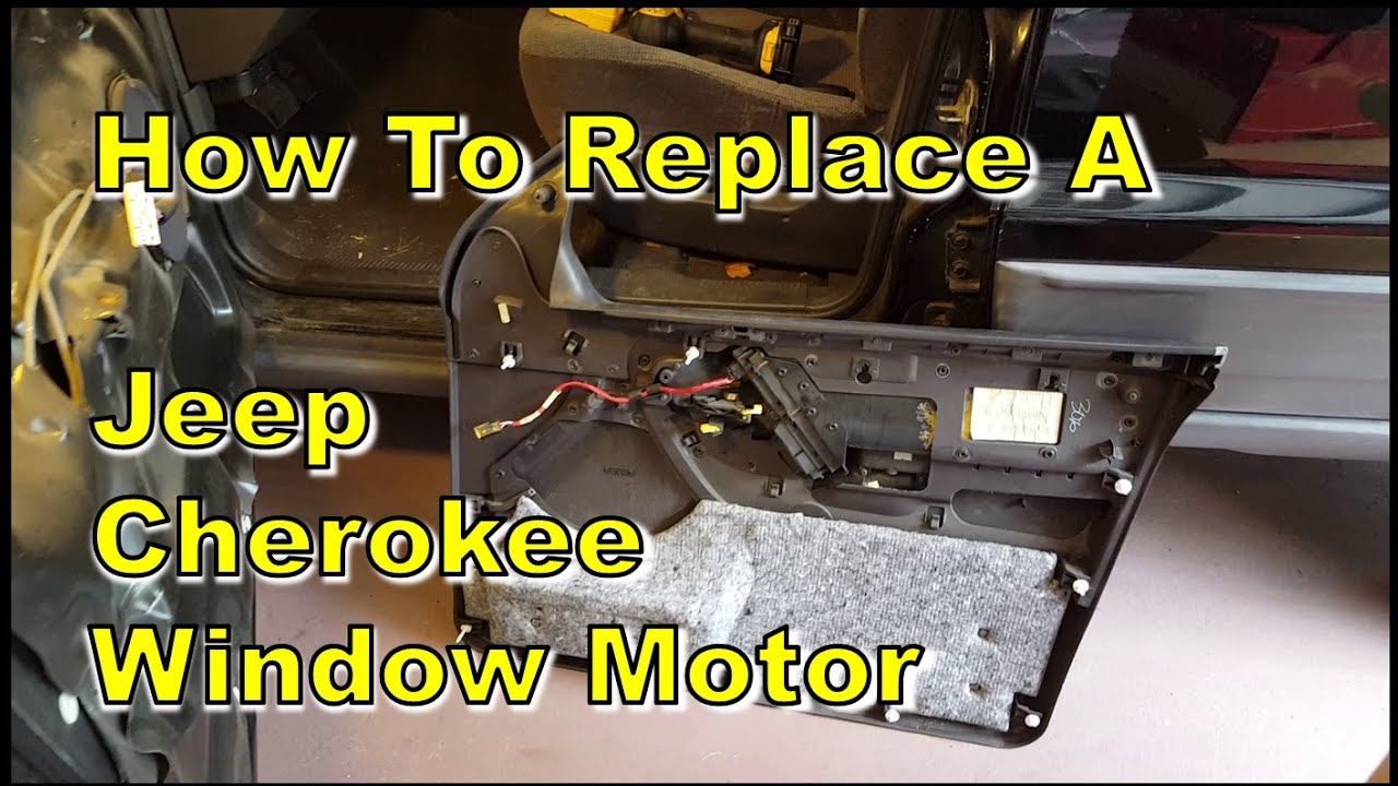 How To Put Window Back On Track In Car How to Remove & Replace A Jeep Grand Cherokee Window Motor - YouTube
