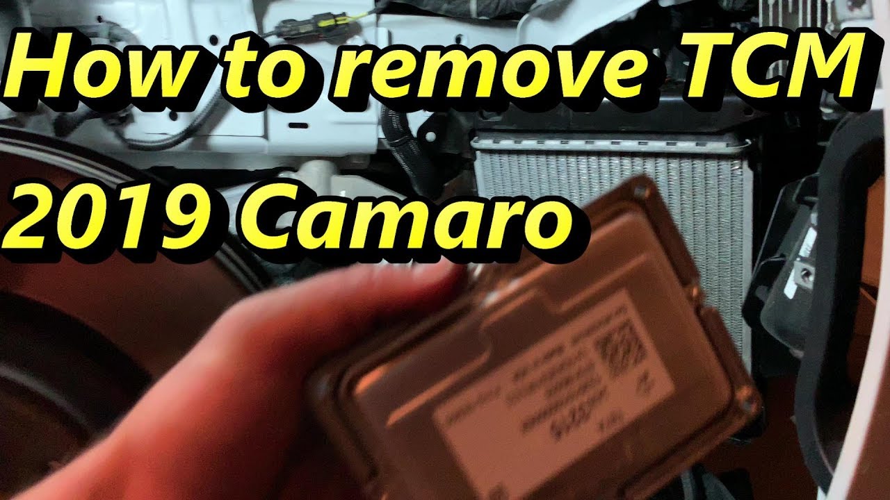 How To Remove Transmission Control Module How to remove TCM transmission control module 2019 Camaro SS - YouTube