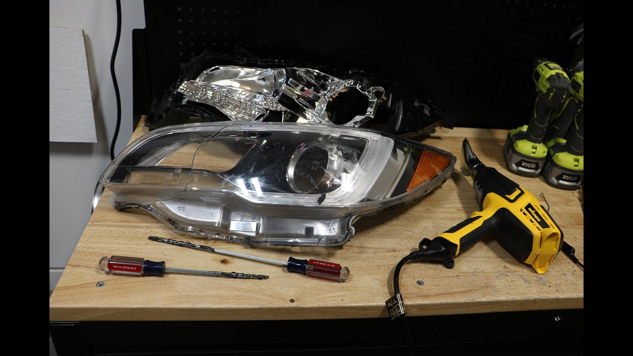 How To Take The Headlight Cover Off How to remove the lens from a modern headlight - YouTube