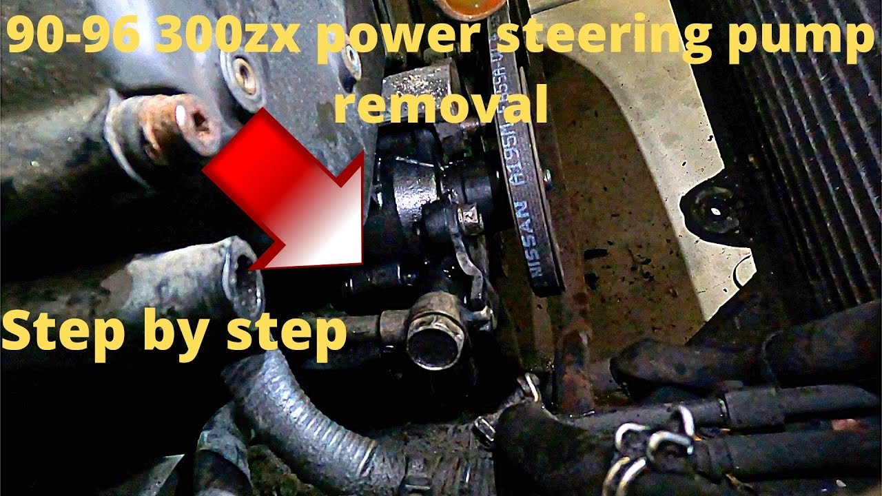 How To Remove The Power Steering Pump How to remove the power steering pump in a 1990-1996 300zx step by step