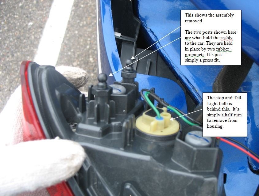 How To Remove Tail Light Assembly