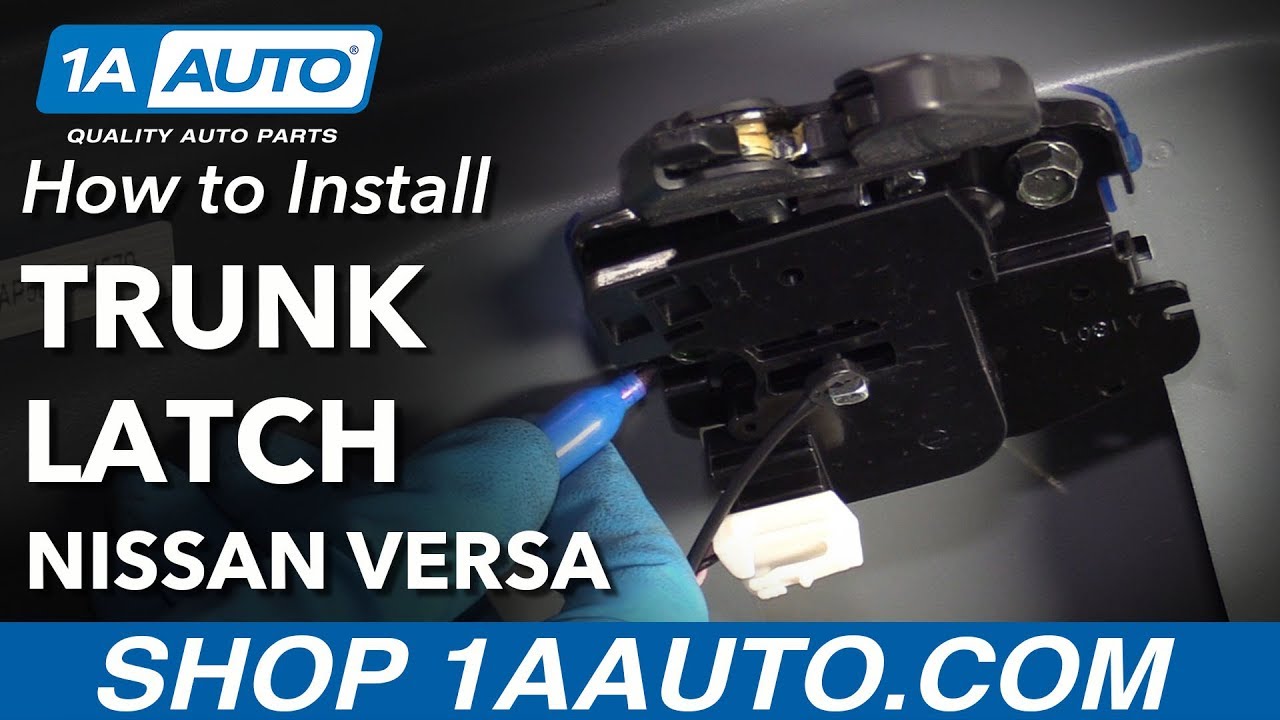 How To Open Nissan Versa Trunk From Inside How To Remove Trunk Latch 12-19 Nissan Versa - YouTube