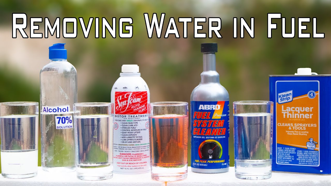How To Get Water Out Of My Gas Tank How To Remove Water From Fuel Tank