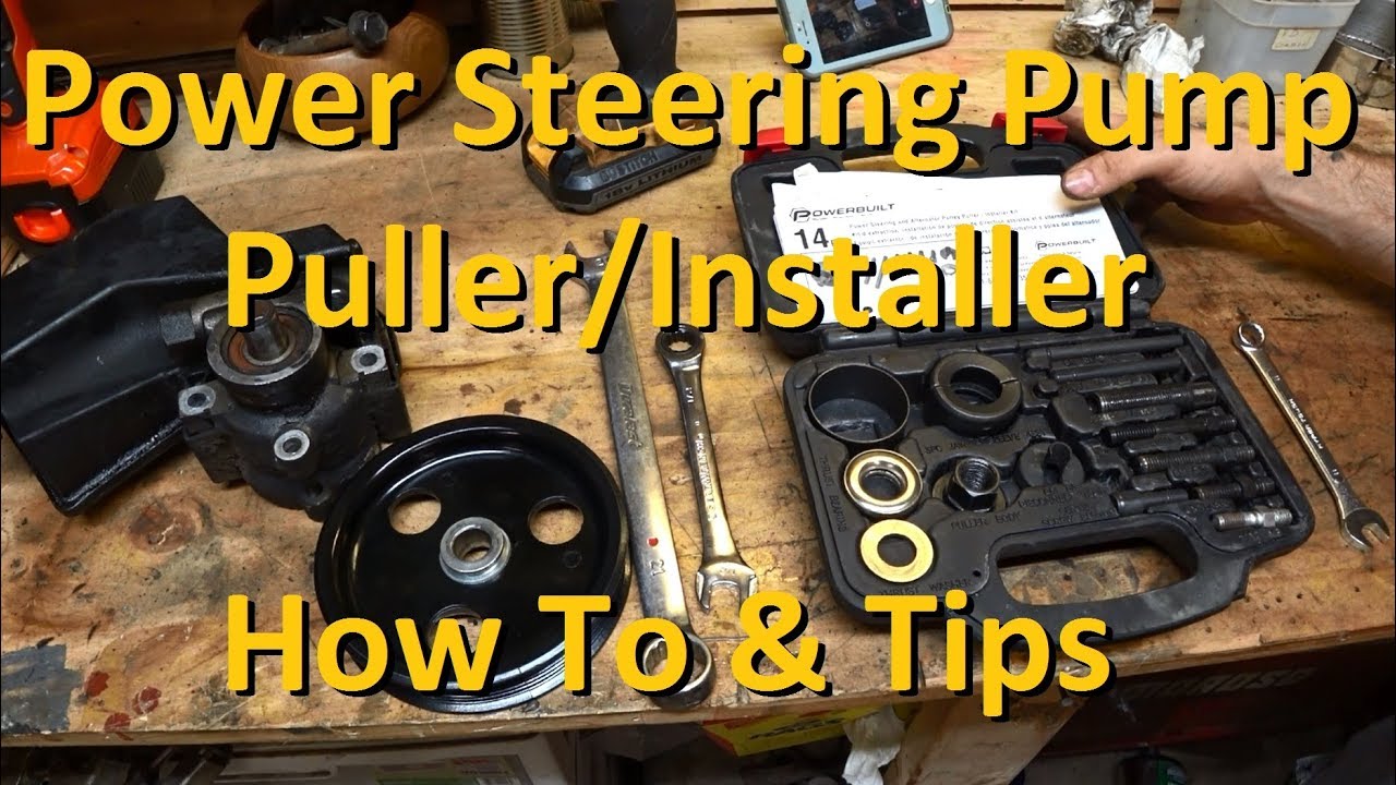How To Remove The Power Steering Pulley How To Remove/Install a Power Steering Pump Pulley - YouTube