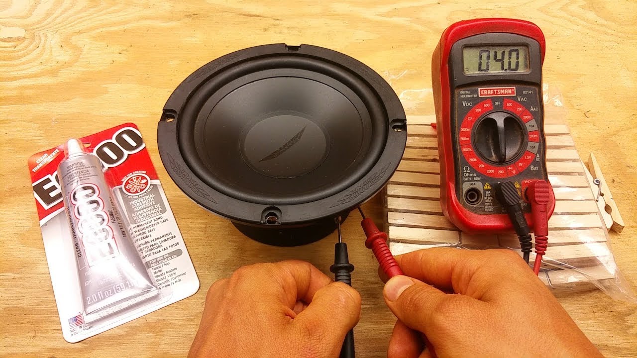 How To Tell If Speaker Is Blown In Car How To Repair A Blown Speaker - YouTube