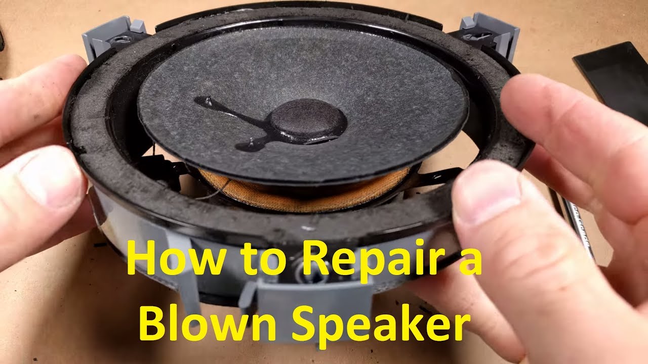 How To Fix A Speaker That Is Blown How to Repair a Blown Speaker - YouTube