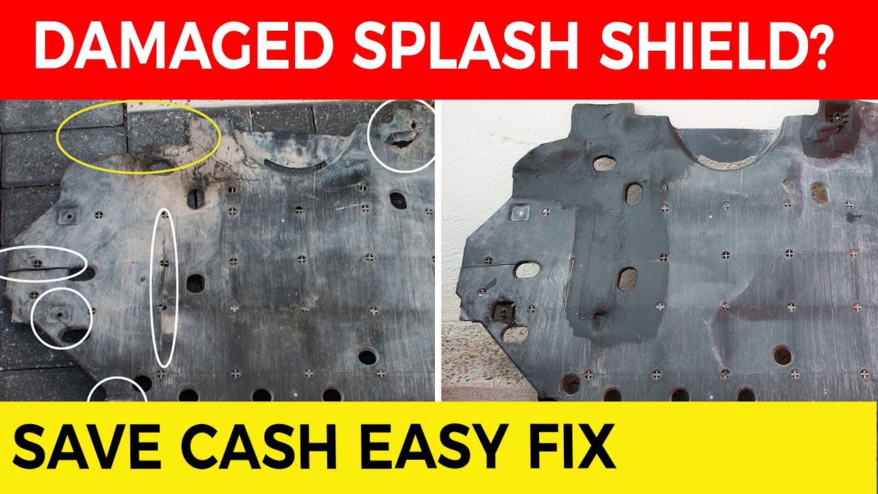 How To Fix A Splash Shield How to Repair a Car Engine Splash Shield 🚗 - YouTube