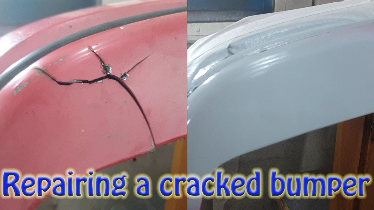 How To Repair A Plastic Bumper Crack how to repair a crack in a plastic bumper - YouTube