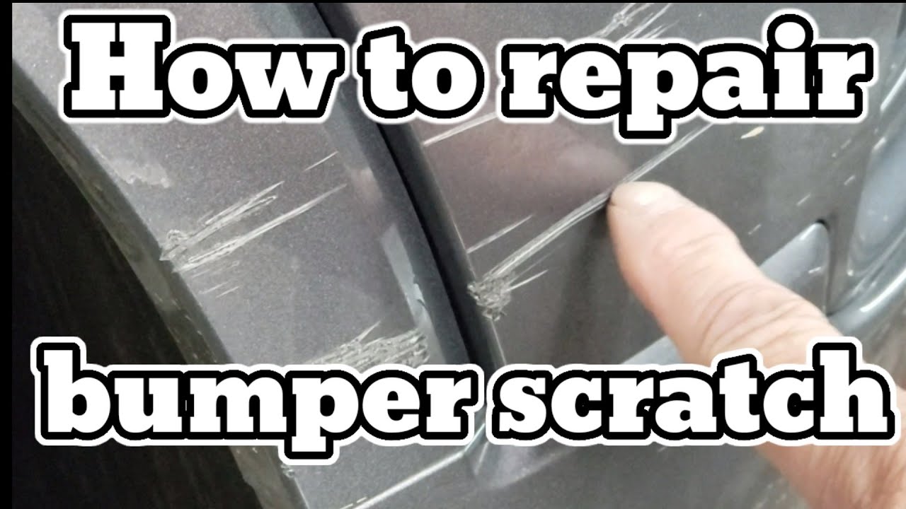 How To Fix A Scratch On Car Bumper
