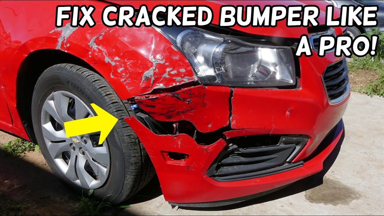 How To Repair A Cracked Front Bumper HOW TO REPAIR CRACKED BUMPER - YouTube