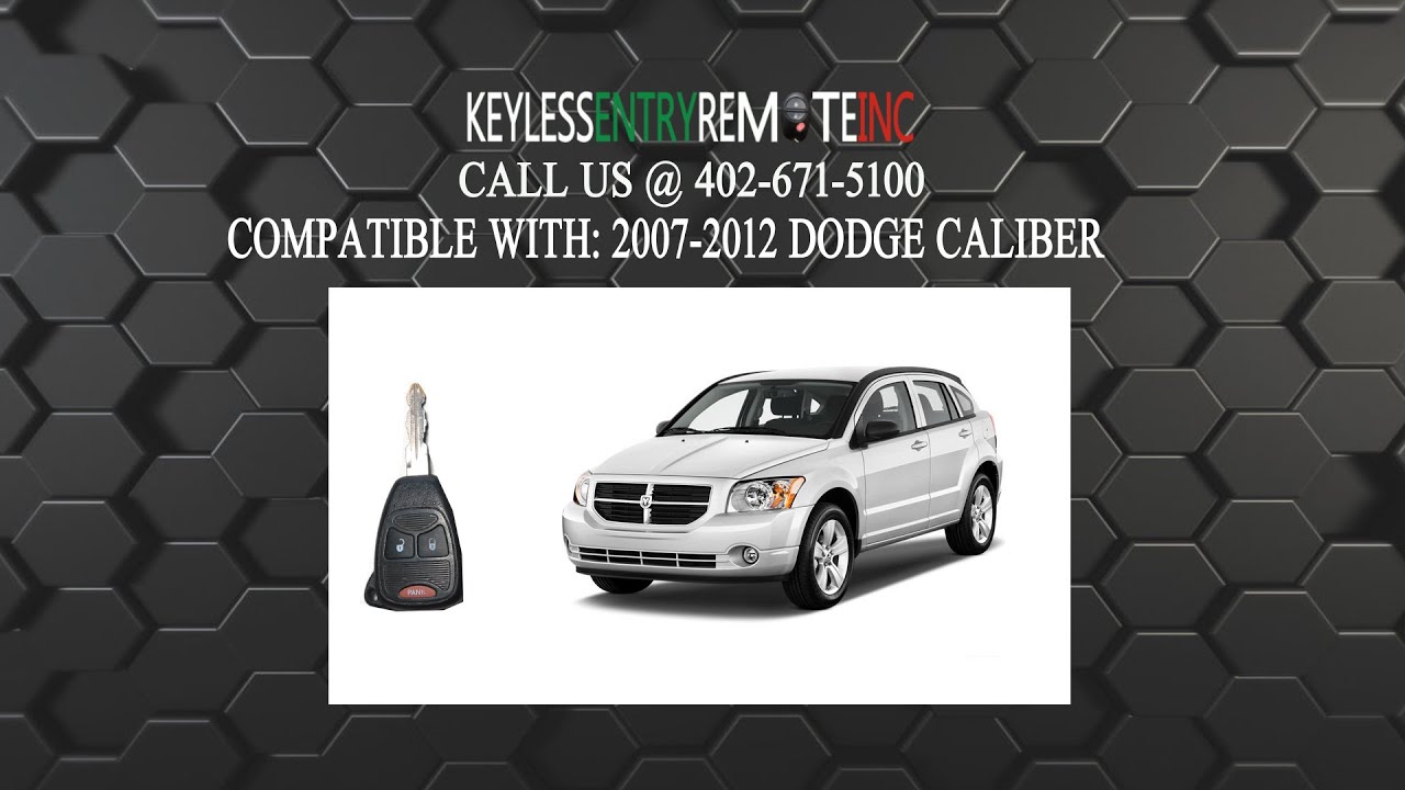 How To Find Fcc Id For Key Fob How To Replace A 2007 - 2012 Dodge Caliber Key Fob Battery FCC ID