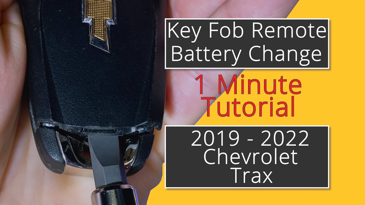 How To Charge A Key Fob How To Replace A 2019 - 2022 Chevrolet Trax Key Fob Remote Battery