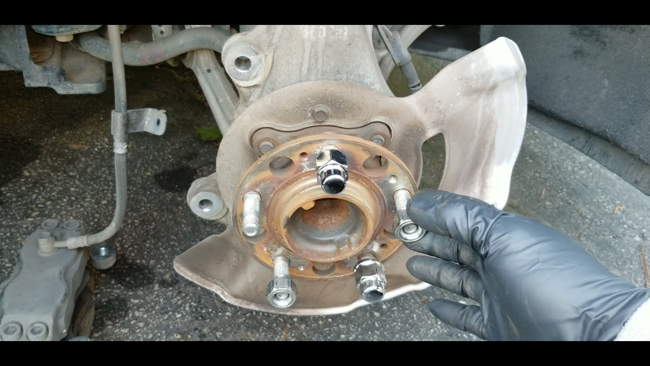 How To Replace A Lug Nut Bolt How to replace a broken lug nut stud the proper easy way. - YouTube