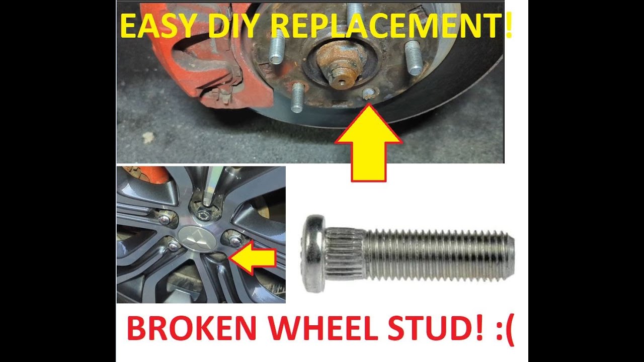 How To Replace A Broken Stud On A Wheel How to replace a broken wheel stud. (Mitsubishi Outlander) - YouTube