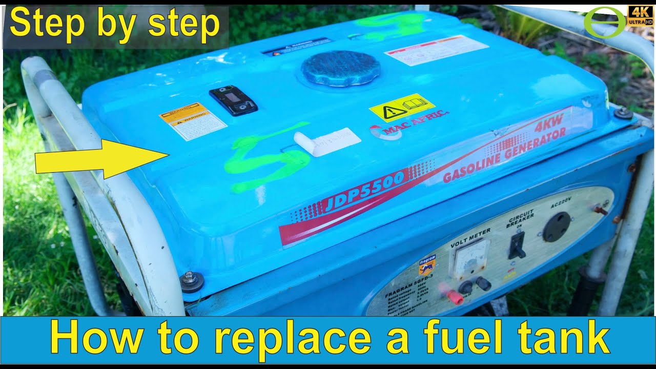 How To Replace A Fuel Tank How to replace a fuel tank on a generator - rusted petrol tank needs to