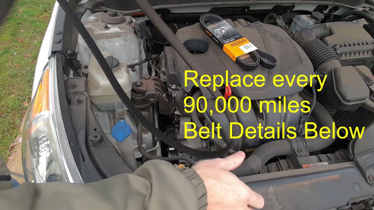 2011 Hyundai Sonata Serpentine Belt Diagram