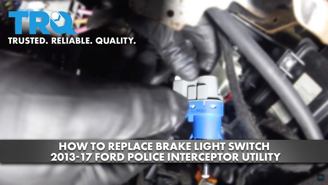 How To Change A Brake Switch How to Replace Brake Light Switch 2013-17 Ford Police Interceptor