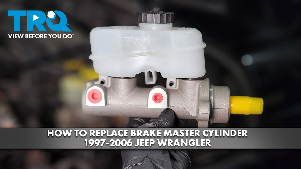 How To Replace A Brake Master Cylinder How to Replace Brake Master Cylinder 1997-2006 Jeep Wrangler - YouTube