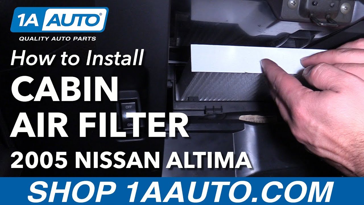 How To Change Cabin Air Filter In Nissan Altima How to Replace Cabin Air Filter 2002-06 Nissan Altima | 1A Auto