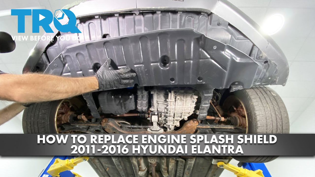 How To Fix A Splash Shield How to Replace Engine Splash Shield 2011-2015 Hyundai Elantra - YouTube