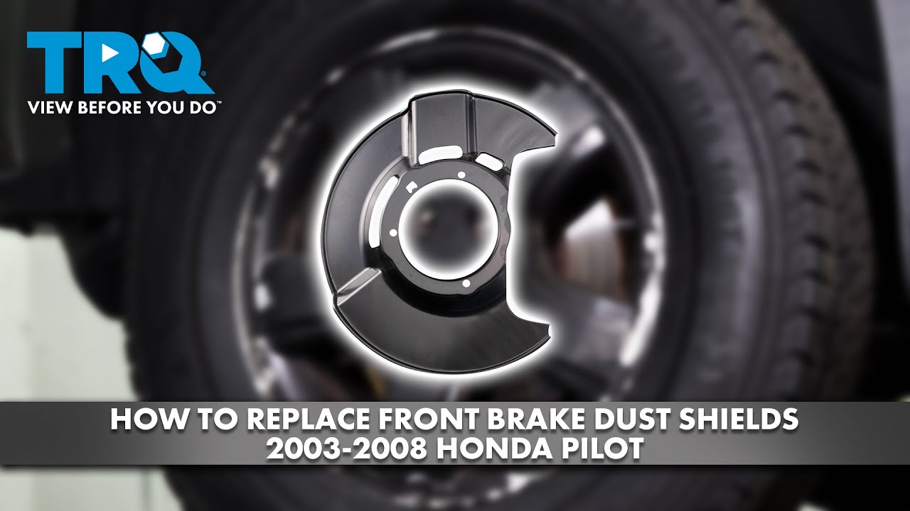 How To Remove Brake Dust Shield How to Replace Front Brake Dust Shields 2003-2008 Honda Pilot - YouTube