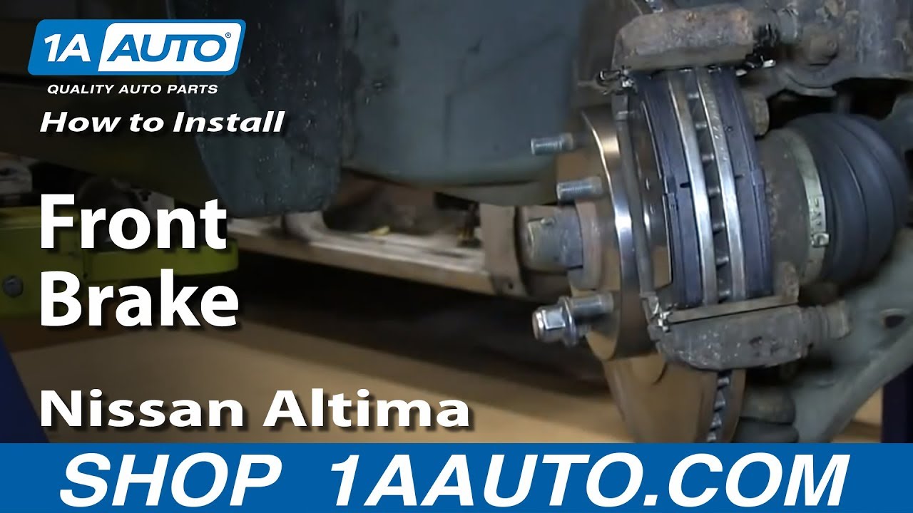How To Change Brakes On Nissan Altima How to Replace Front Brakes 02-06 Nissan Altima - YouTube