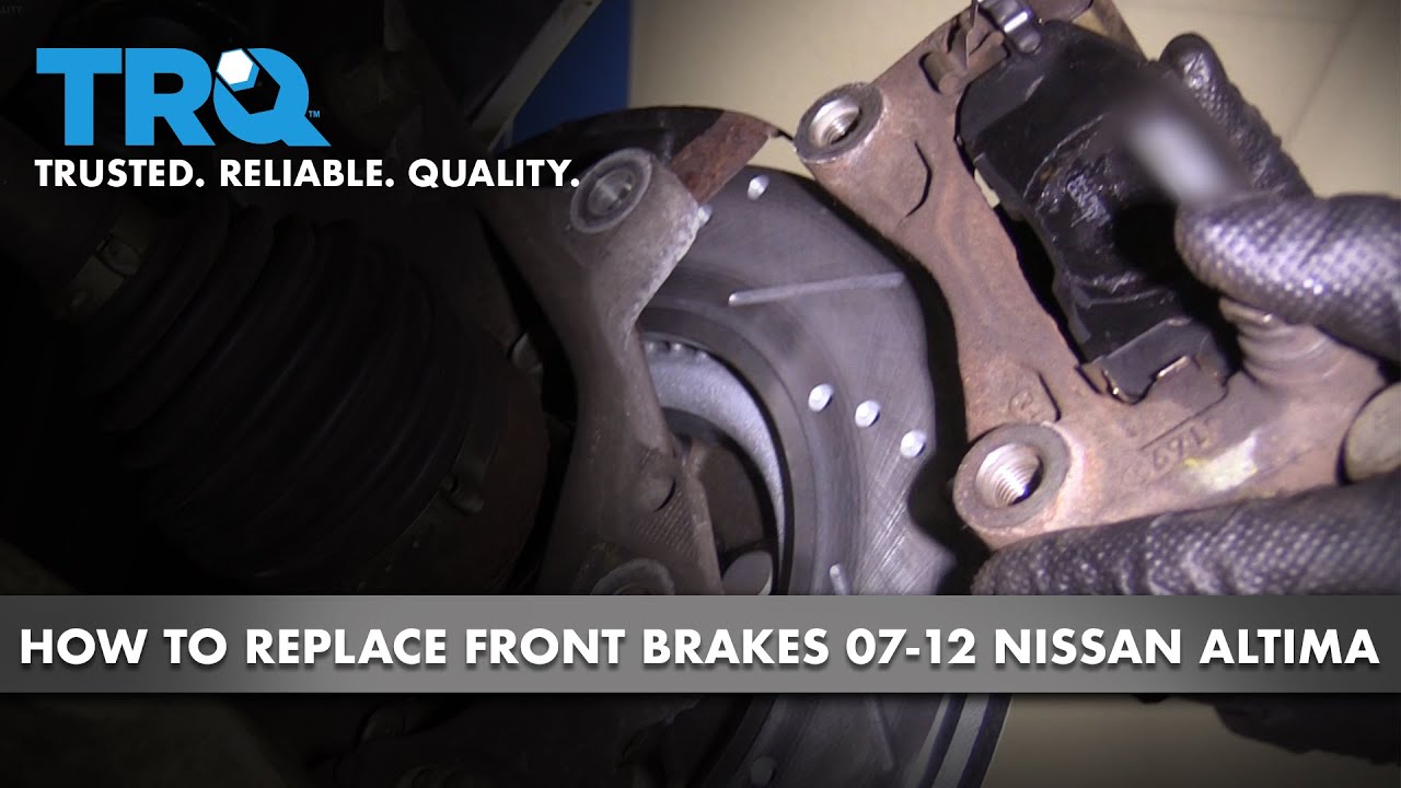 How To Change The Brakes On A Nissan Altima How to Replace Front Brakes 07-12 Nissan Altima - YouTube