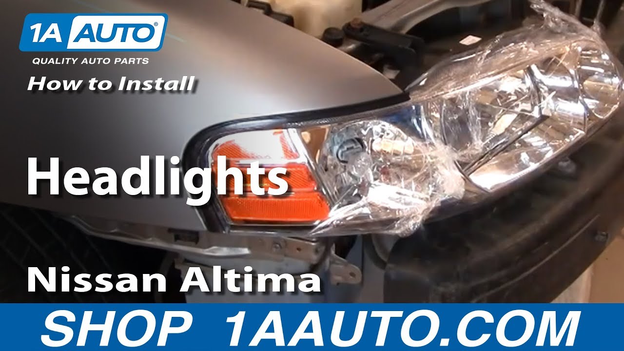 How To Change Headlight Nissan Altima How to Replace Headlight 00-01 Nissan Altima - YouTube