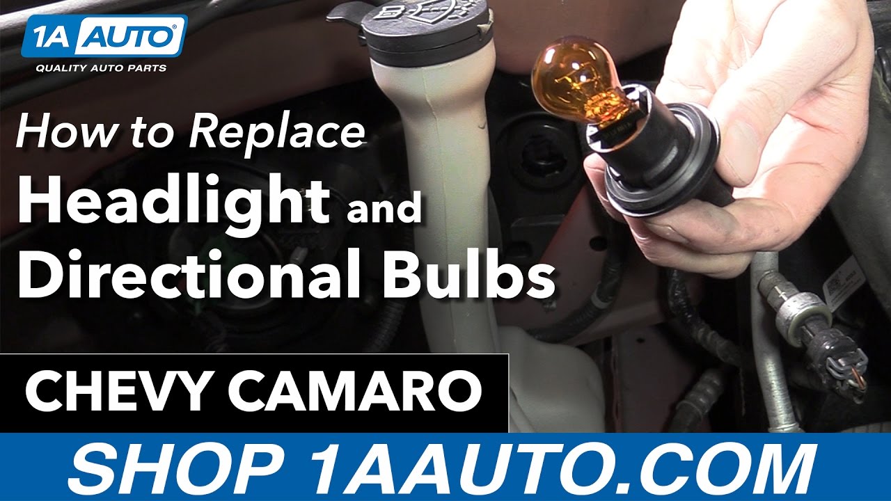 How To Remove The 2012 Camaro Headlight Bulb How to Replace Headlight and Directionals Bulbs 10-15 Chevy Camaro