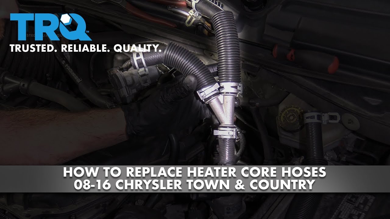 How To Fix Heater Core Leak How to Replace Heater Core Hoses 2008-16 Chrysler Town Country | 1A Auto