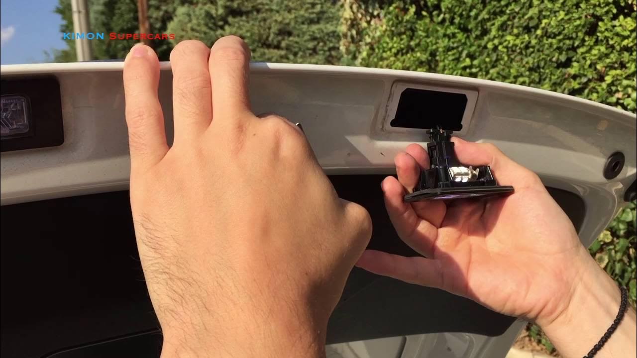 How To Replace A License Plate Bulb How To Replace License Plate Bulbs Audi Cars - YouTube