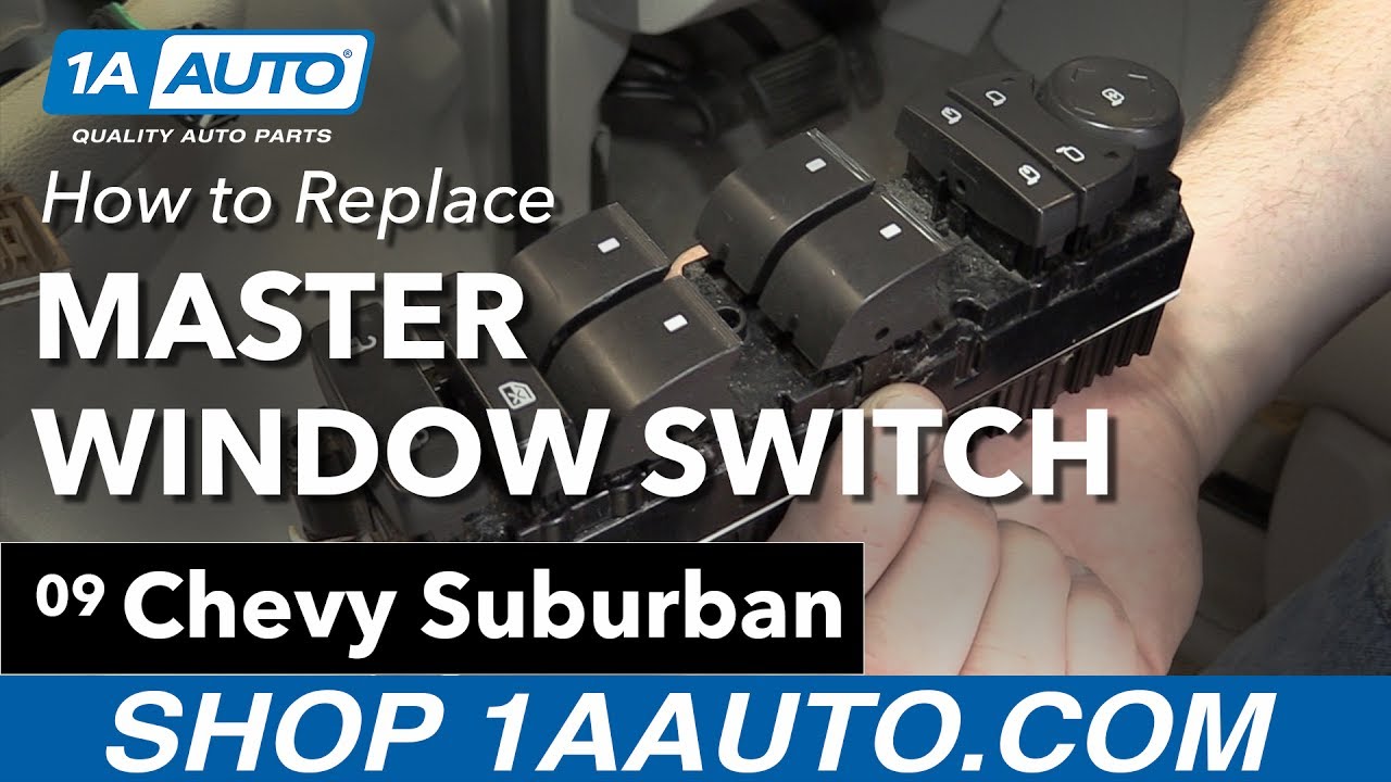 How To Replace A Window Switch How to Replace Master Window Switch 2008-13 Chevy Suburban | 1A Auto