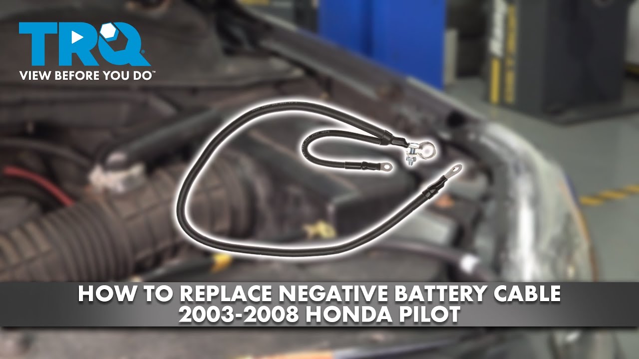 How To Replace Negative Battery Cable How to Replace Negative Battery Cable 2003-2008 Honda Pilot | 1A Auto