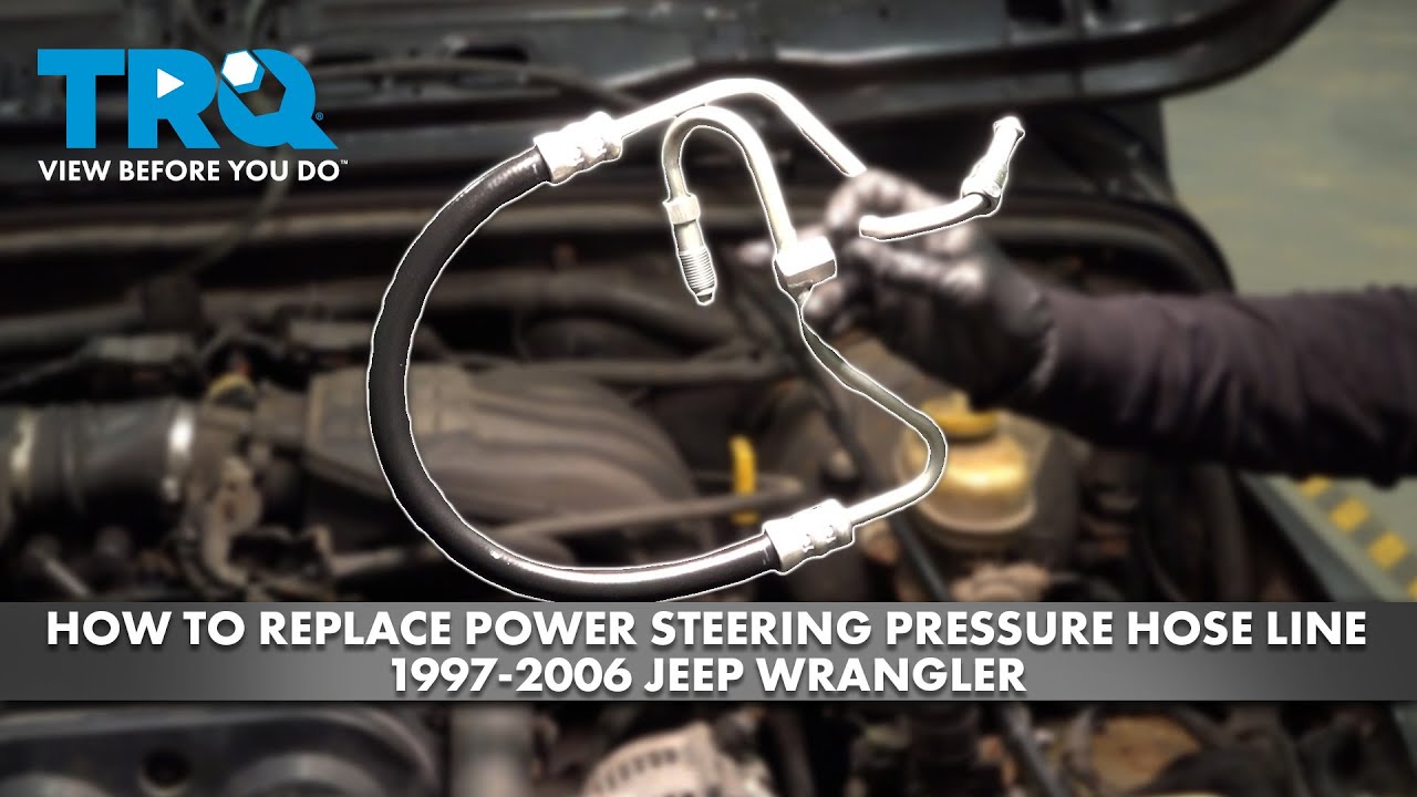 How To Replace Power Steering Pressure Hose How to Replace Power Steering Pressure Hose Line 1997-2006 Jeep