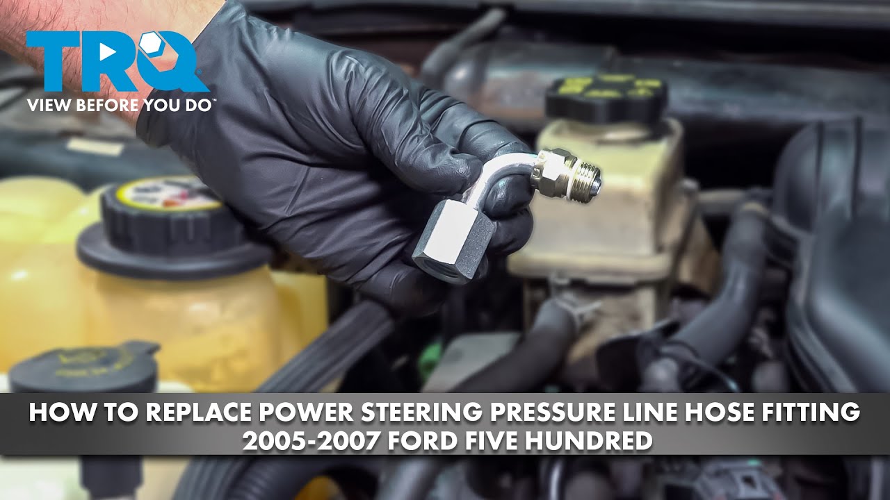 How To Replace Power Steering Pressure Hose How to Replace Power Steering Pressure Line Hose Fitting 2005-2007 Ford