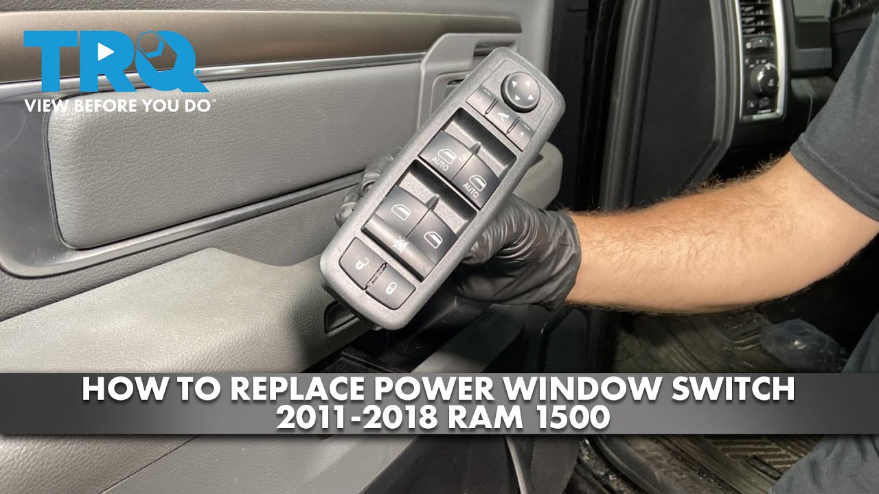 How To Replace Power Window Switch How to Replace Power Window Switch 2011-2018 Ram 1500 - YouTube