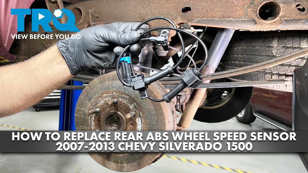 How To Change The Abs Sensor How To Replace Rear Abs Wheel Speed Sensor
